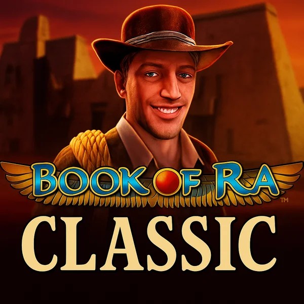 Book of Ra Classic logo – Slots by Novomatic at Betory Casino